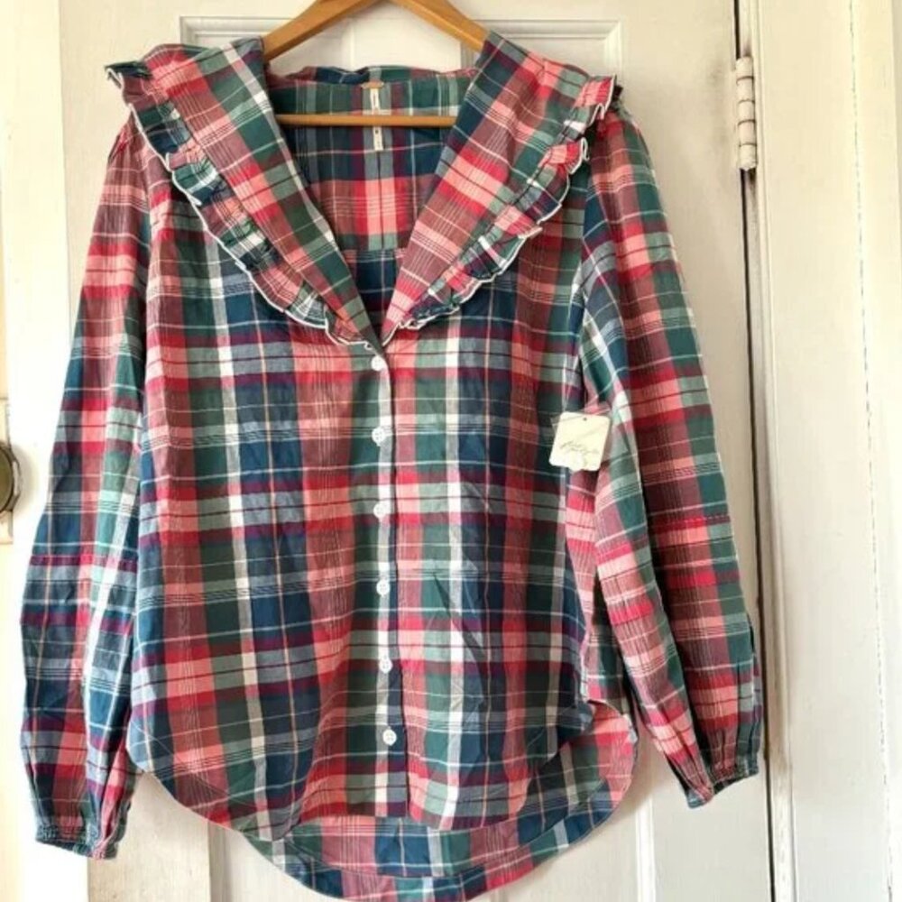 Free People Molly Ruffle Top
